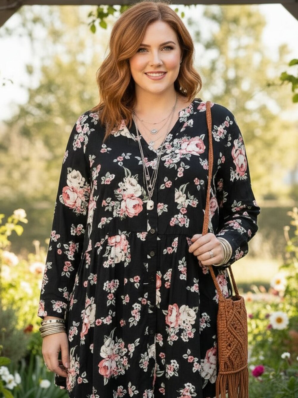 Torrid 2X Tunic Top Black Floral V Neck Cottage Whimsigoth Boho Fairy Grunge Mod